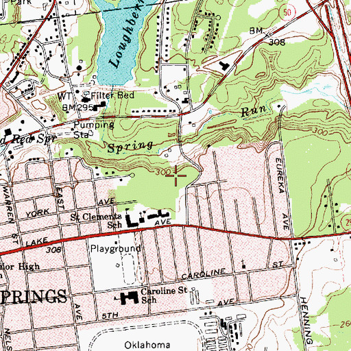 Topographic Map of Victoria Gardens, NY