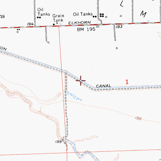 Topographic Map of Stinson Canal, CA