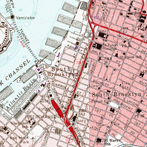 Topographic Map of Luna Theater (historical), NY
