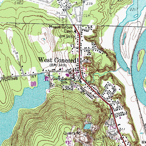 Topographic Map of First Start Child Care Center, NH
