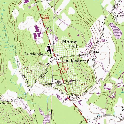 Topographic Map of Jacob's Ladder Learning Center, NH