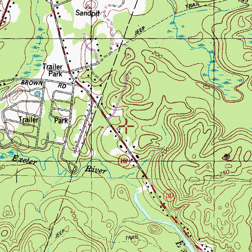 Topographic Map of Country Club for Kids Child Care Center, NH