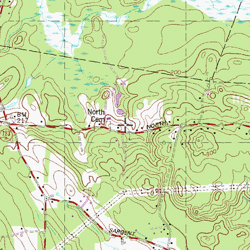 Topographic Map of Playmates Learning Center, NH