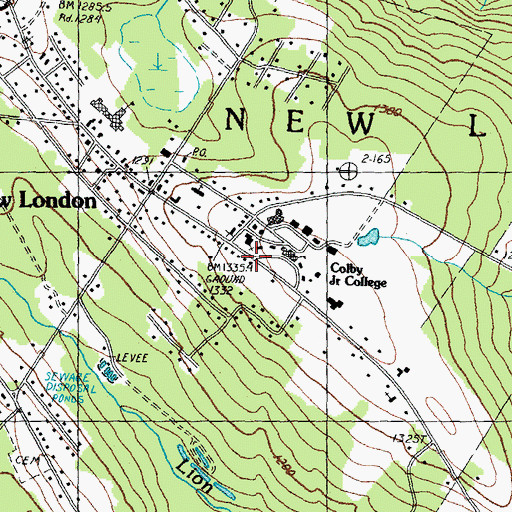 Topographic Map of Stepping Stones School, NH
