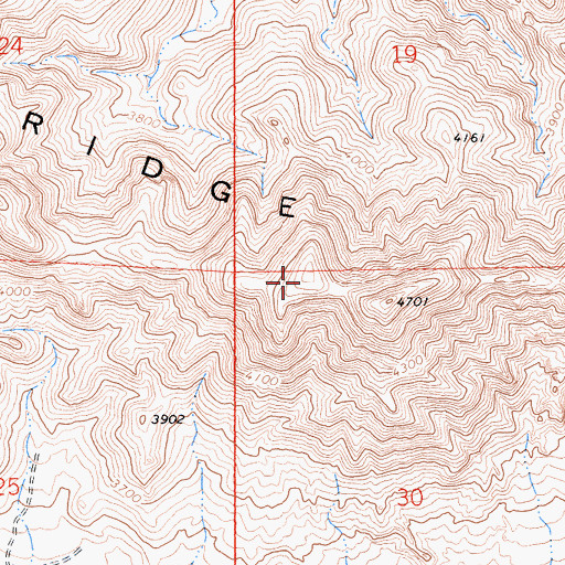 Topographic Map of Stoddard Ridge, CA