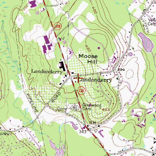 Topographic Map of Kindergarten By The Common School, NH