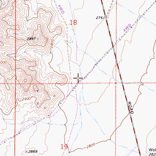 Topographic Map of Stoddard Valley, CA