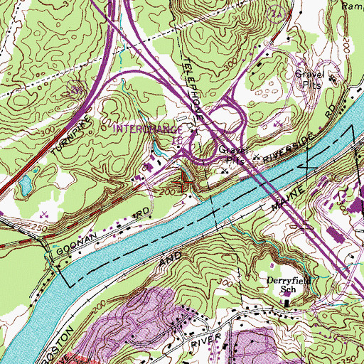 Topographic Map of Little Angels Learning Center, NH