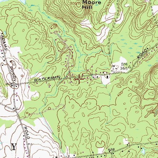 Topographic Map of Stepping Stones School, NH