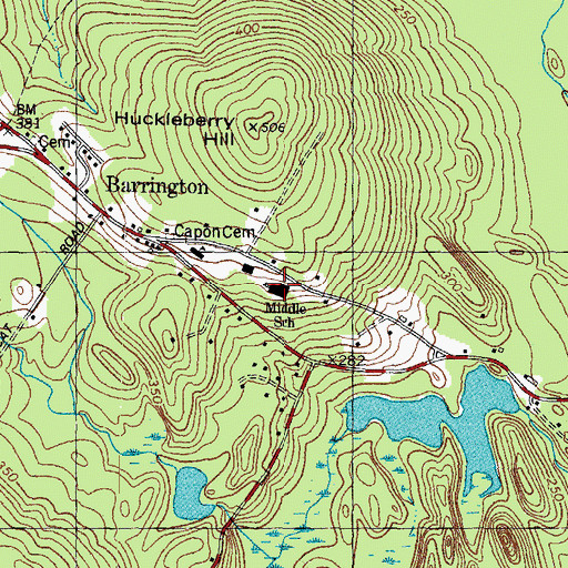 Topographic Map of Good Shepherd School, NH