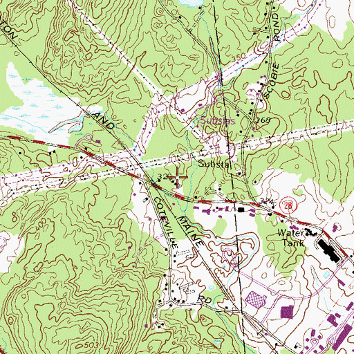 Topographic Map of Adventures In Learning Child Care Center, NH