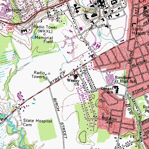 Topographic Map of Step Ahead Incorporated Learning Center, NH