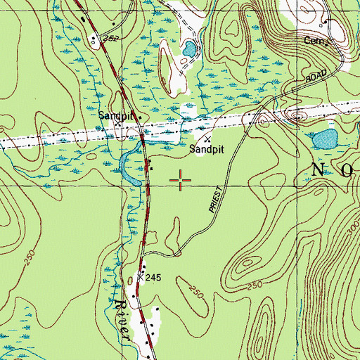 Topographic Map of Nottingham Elementary School, NH