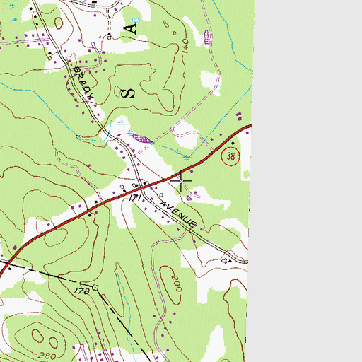 Topographic Map of Merrimack Valley Montessori School, NH