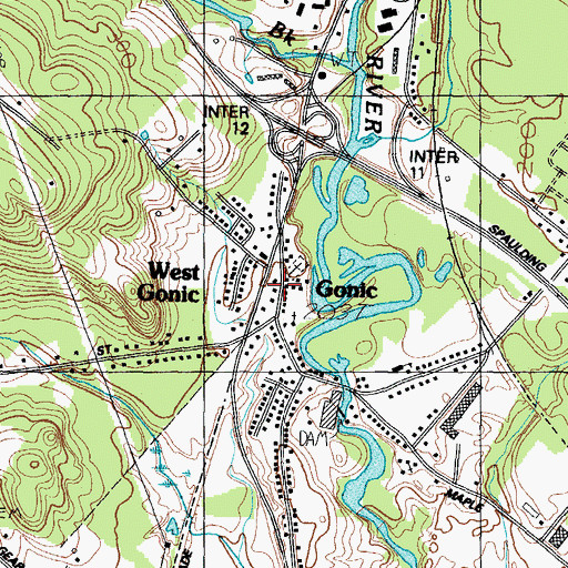 Topographic Map of School on the Hill, NH
