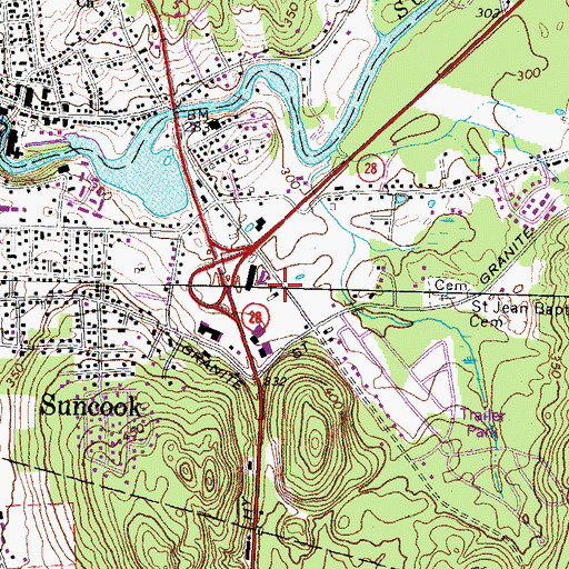 Topographic Map of The Tender Years Childcare and Learning Center, NH