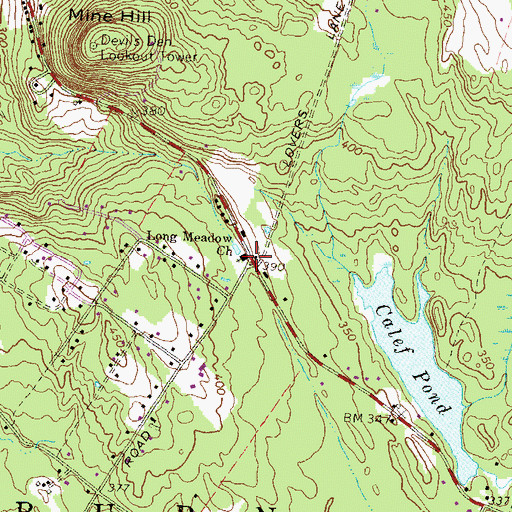 Topographic Map of Tiny Tots Preschool and Kindergarten, NH
