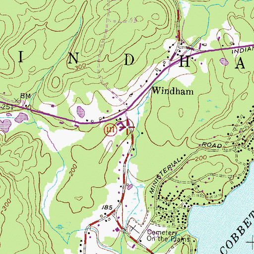 Topographic Map of Windham Center Preschool, NH