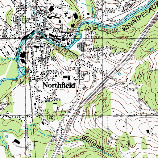 Topographic Map of Mrs B's Day Care Center, NH