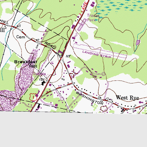 Topographic Map of Rye Country Day School, NH