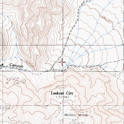 Topographic Map of Stone Canyon, CA