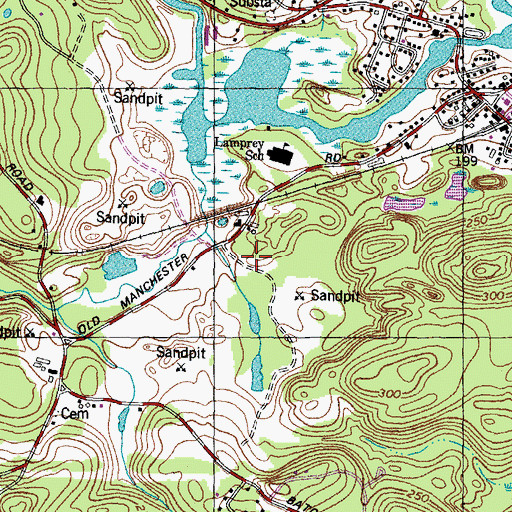 Topographic Map of Center of Optimum Learning, NH