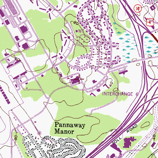 Topographic Map of New Hampshire Community Technical College, NH
