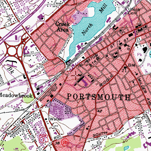 Topographic Map of The Birchtree Center, NH