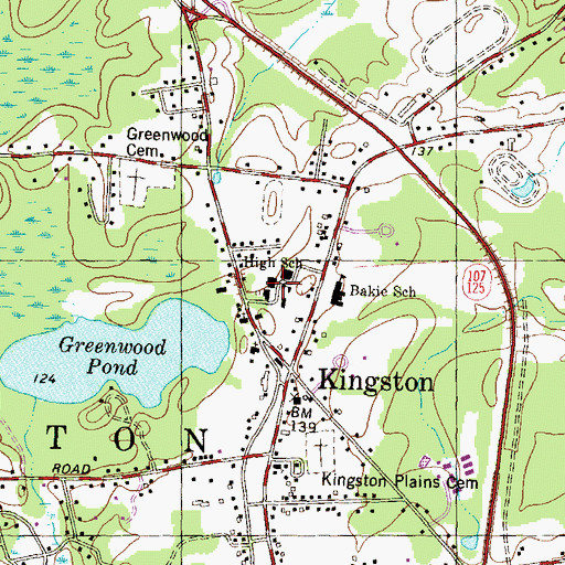 Topographic Map of Seacoast Charter School, NH