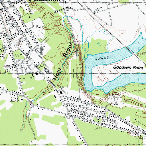 Topographic Map of Penacook Elementary School, NH