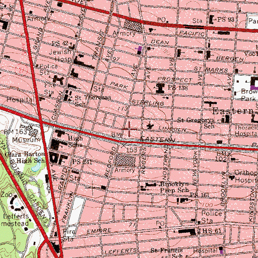 Topographic Map of Lincoln Theater (historical), NY