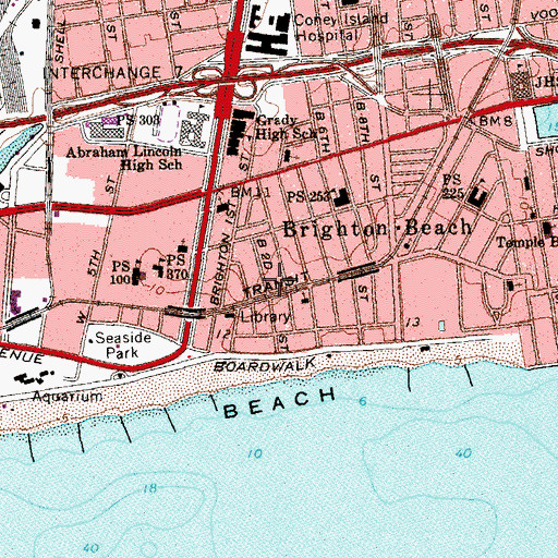 Topographic Map of Lakeland Theatre (historical), NY