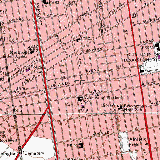Topographic Map of Kent Theatre, NY