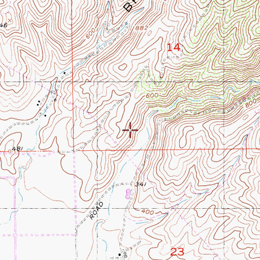 Topographic Map of Stonewall Canyon, CA