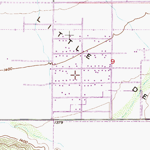 Topographic Map of Parkview Estates, AZ