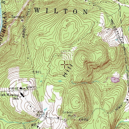 Topographic Map of Pine Hill Waldorf School, NH