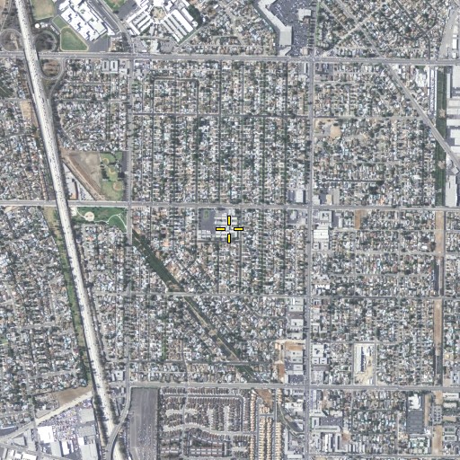 Aerial/Satellite Image of Strathern Elementary School, CA