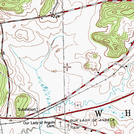 Topographic Map of Whitehall Elementary School, NY