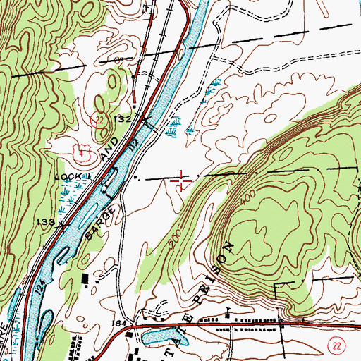 Topographic Map of Washington Correctional Facility, NY