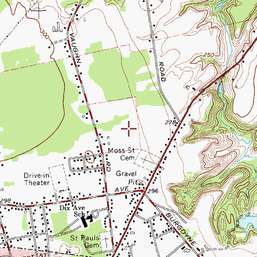 Topographic Map of Country Acres, NY