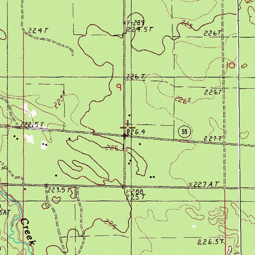 Topographic Map of Wellston Medical Center, MI