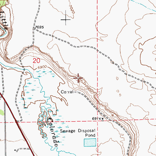 Topographic Map of Casa Malpais Site, AZ