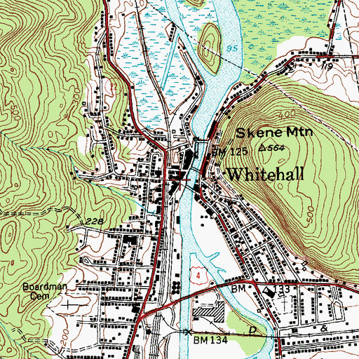Topographic Map of Capitol Theatre (historical), NY