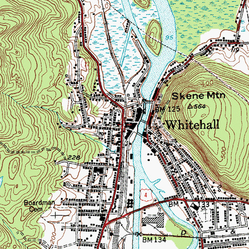 Topographic Map of First Presbyterian Church, NY