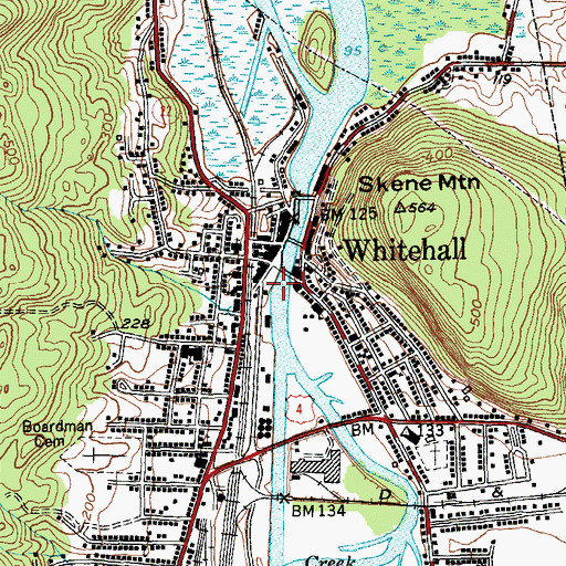 Topographic Map of Riverside Park, NY