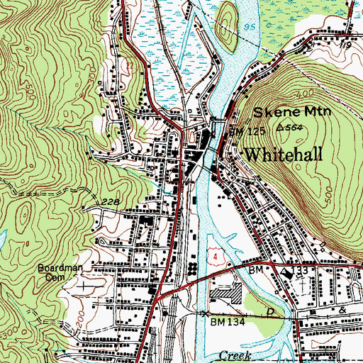 Topographic Map of Trinity Episcopal Church, NY