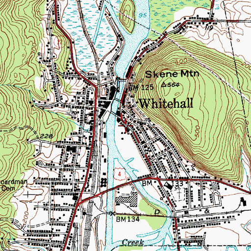 Topographic Map of Isaac C Griswold Library, NY