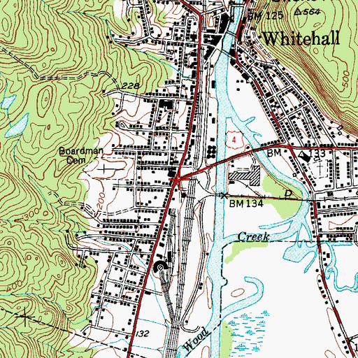 Topographic Map of New Arlington Hotel (historical), NY