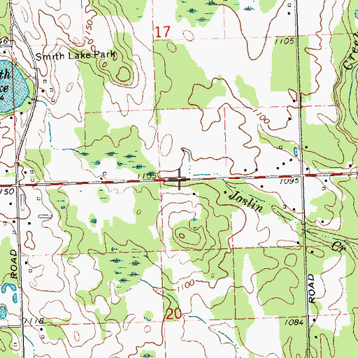 Topographic Map of Mio Foursquares Church, MI