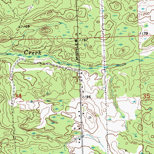 Topographic Map of Sidewinder Golf Course, MI